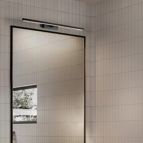 Applique Moderna Riga Metallo Nero Acrilico Led 24W 3000K