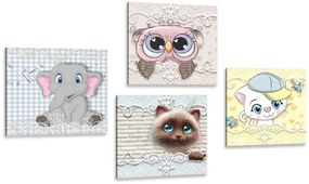Set di quadri – Animali in versione per bambini