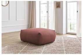 Poggiapiedi in rosa chiaro con rivestimento in velluto a coste Voltaire – Bobochic Paris