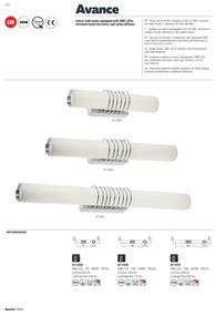 Redo 01-1431 - Applique a LED AVANCE LED/14W/230V 63 cm bianco
