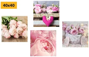 Set di quadri – Fiori in stile vintage