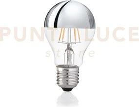 Lampadina attacco e27 in vetro goccia cromo 8 w 810 lm 3000 k ø 60 ...