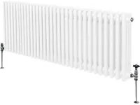 Termosifone Radiatore a 3 colonne per riscaldamento centralizzato Bianco 60 x 146cm