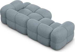 Divano angolare azzurro (con penisola a destra/con chaise lounge) Loretto – Cosmopolitan Design