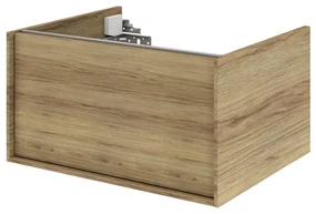Mobile da bagno sotto lavabo SENSEA Neo Frame rovere satinato L 60 x H 32 x P 48 cm 1 cassetto, lavabo non incluso