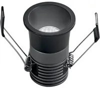 Incasso LED DOT in alluminio nero 5W con funzione CCT 5,5 cm.