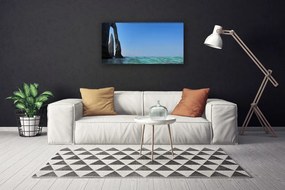 Foto quadro su tela Paesaggio marino roccioso 100x50 cm