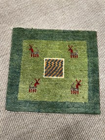 Gabbeh Tappeto persiano 40x40 Blu (Iran) Annodato A Mano