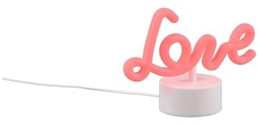 Decorazione luminosa al neon rosa 1 W Amor - Trio