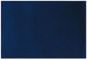 Tappeto viscosa blu scuro 140 x 200 cm GESI II Beliani