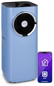 blumfeldt Kraftwerk Smart 10K - Climatizzatore 3 in 1, 10000 BTU, controllo via app, telecomando