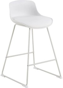 Sgabello da bar bianco (altezza della seduta 66 cm) Tina – Actona