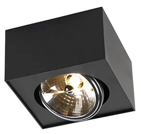 Faretto di design nero quadrato - Kaya