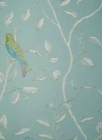 Tapete Finches - Vintage Tapete von Sanderson - Entenei