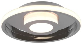 Apparecchio da soffitto in metallo LED in argento lucido ø 30 cm Ascari - Trio