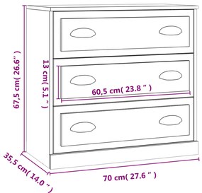 Credenze 2 pz Bianco Lucido in Legno Multistrato