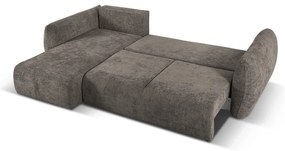 Divano angolare grigio (angolo sinistro) Matera - Cosmopolitan Design