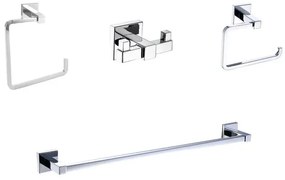 Set di accessori da bagno SENSEA in zama cromato
