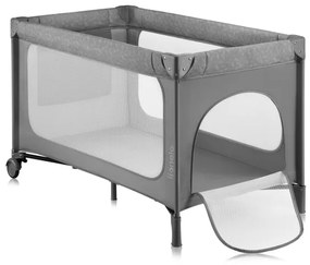 Lionelo - Lettino da viaggio JASMIN EASY FOLD Grey Stone