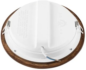 Lampada LED da incasso WOODY SPOT LED/23,5W/230V 4000K ciliegio ø 23,5 cm