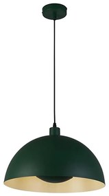 Searchlight 35410GR - Lampada a sospensione con cavo MARS 1xE27/60W/230V Ø25 cm Verde