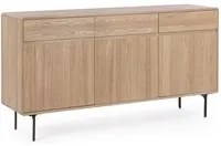 Credenza 3 ante 3 cassetti Naturale - WIDALD