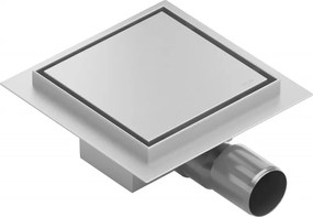 Mexen Flat-Q M13 scarico a pavimento quadrato 12 x 12 cm, inox - 1010012