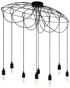 Eglo 43322 - Lampadario a sospensione con filo HOGSMILL 8xE27/40W/230V