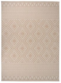 Tappeto Da Esterni A Tessitura Piatta 200x280cm Strisce Marroni /