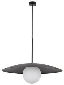 Lampadario a sospensione con filo SLATE 1xE27/15W/230V diametro 65 cm nero
