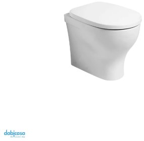 Azzurra Ceramica "Pratica" Vaso/Bidet Da Terra Filo Muro Bianco Lucido