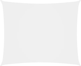 Parasole a Vela Oxford Rettangolare 5x6 m Bianco