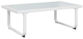 Set divani da giardino 4 pz con cuscini in alluminio nero