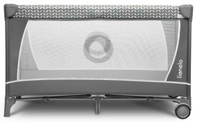 Lionelo - Lettino da viaggio FLOWER Grigio Scandi