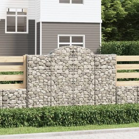 Cesti Gabbioni Ad Arco 4 Pz 200x30x140/160 Cm Ferro Zincato /