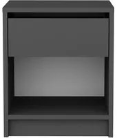 Comodino antracite 45x36x52 cm Sheridan