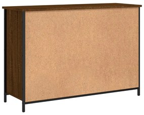 Credenza Rovere Marrone 100x35x70 cm in Legno Multistrato