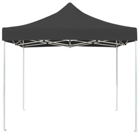 Gazebo Professionale Pieghevole in Alluminio 3x3 m Antracite