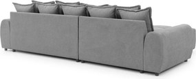 Divano angolare grigio (con penisola a sinistra/con chaise lounge) Albane – Ropez