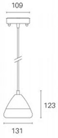 Sospensione Da Esterno Graal Alluminio E Termoplastica Ruggine Led 20W 4000K