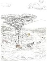 Isidore Leroy Wandbild Vallee du Rift Naturel - Panel C