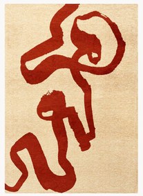 Tappeto da interno-esterno lavabile in jacquard Ribbon