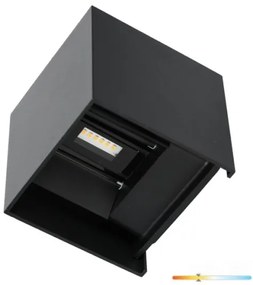 Applique a LED da esterno QUERK 2xLED/3W/230V 3000K IP54 nero