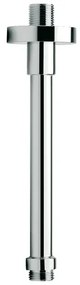 Set doccia con miscelatore, braccio verticale 30 cm e soffione 25cm cromo design tondo