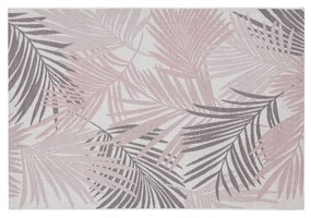 Tappeto palme interno ed esterno 280x200 cm rosa