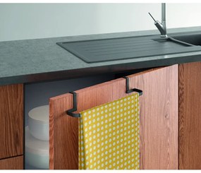 Porta asciugamani sospeso nero Lava Galileo - Metaltex