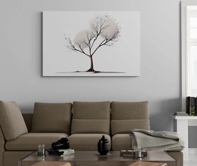 Quadro su tela – Albero minimalista senza foglie