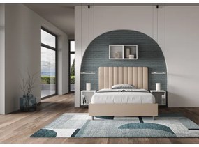 Letto Agueda 120x200 senza rete tortora