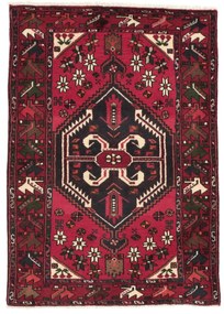 Hamedan Tappeto persiano 100x140 Rosso (Iran) Annodato A Mano