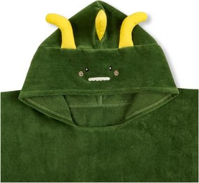 Poncho per bambini verde in cotone Joep – Good Morning
